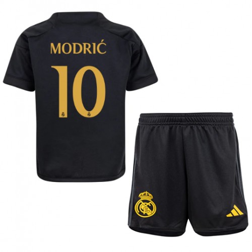 Real Madrid Luka Modric #10 Tredjeställ Barn 2023-24 Kortärmad (+ Korta byxor)